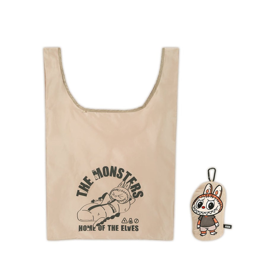 pop mart os monstros home of the elves series tote bag
