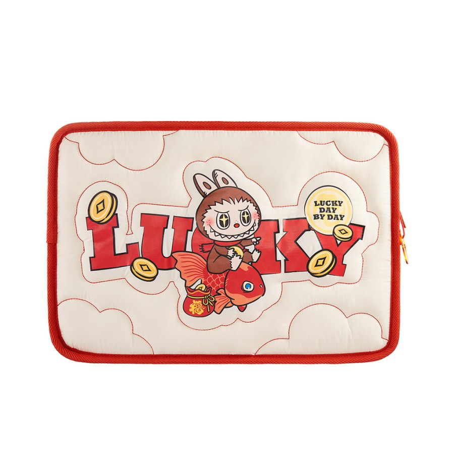 pop mart wealthy snakes new year celebration series - labubu laptop bag
