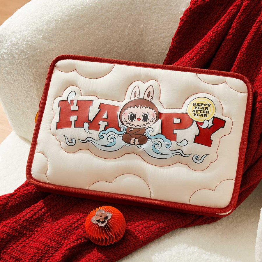 pop mart wealthy snakes new year celebration series - labubu laptop bag
