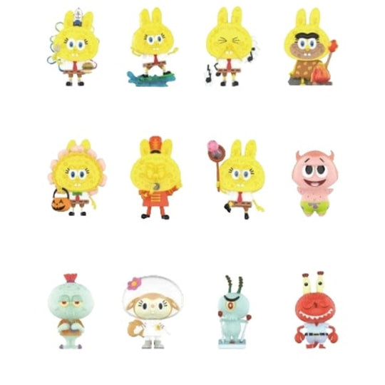 pop mart pop mart x spongebob the monsters labubu sealed case 12 blind boxes 210300246