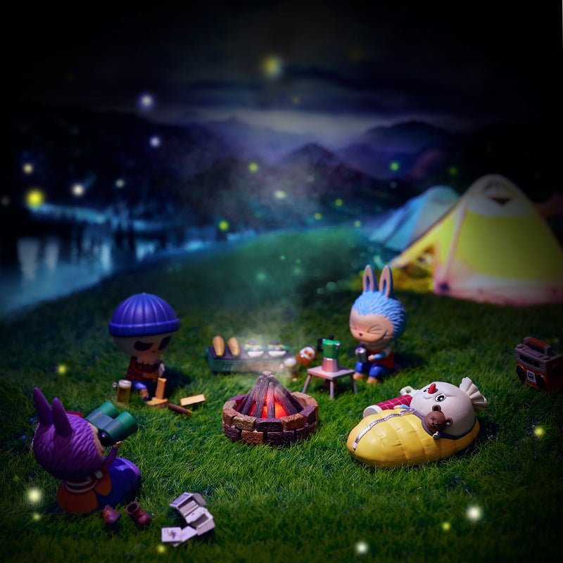 pop mart the monsters labubu camping series blind box