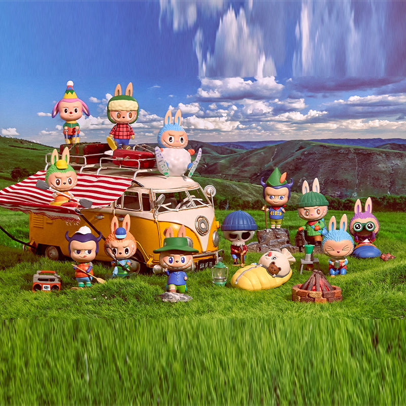 pop mart the monsters labubu camping series blind box