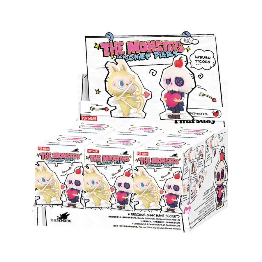 pop mart the monsters mischief diary series blind box labubu u0026tycoco