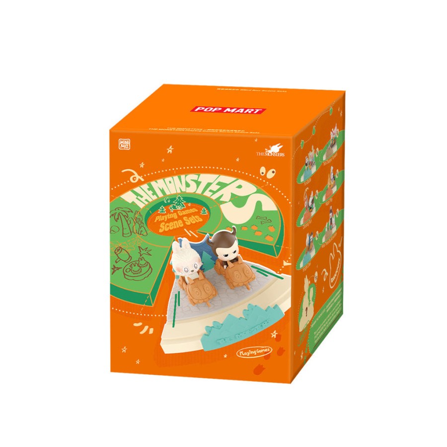 pop mart the monsters playing games series blind box scene set