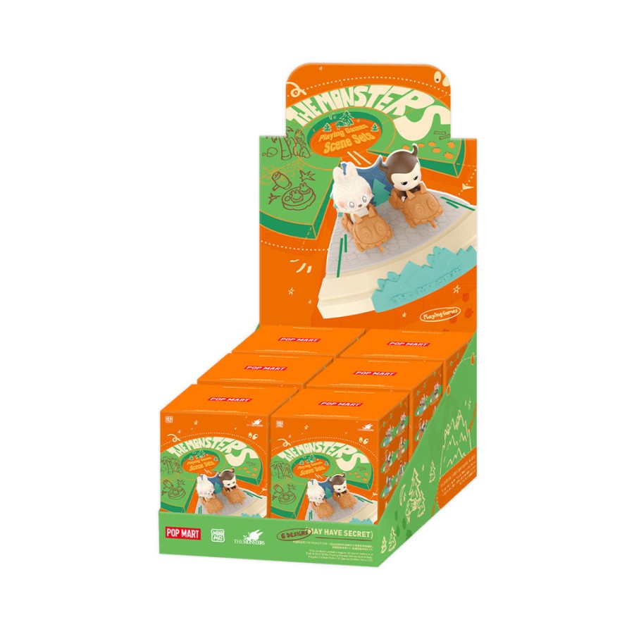 pop mart the monsters playing games series blind box scene set