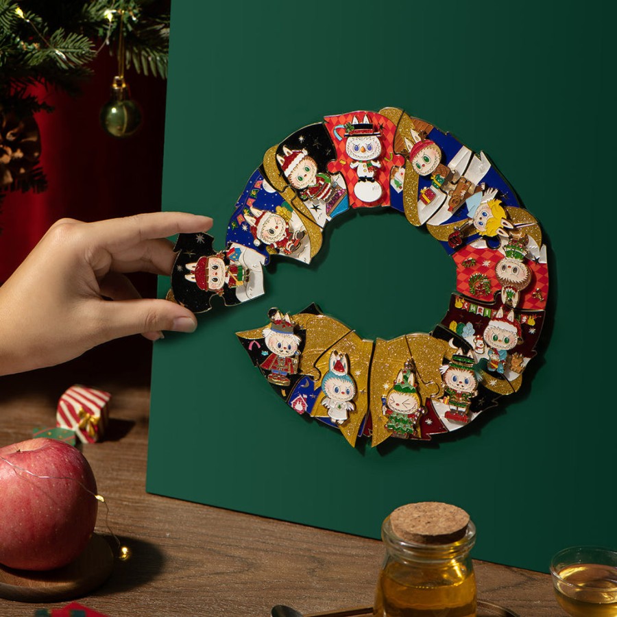 pop mart os monstros lets christmas series puzzle fridge magnet blind box