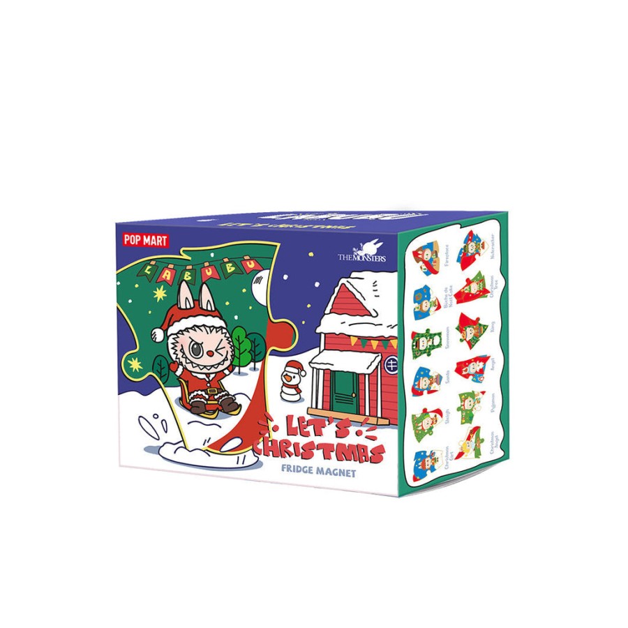 pop mart os monstros lets christmas series puzzle fridge magnet blind box