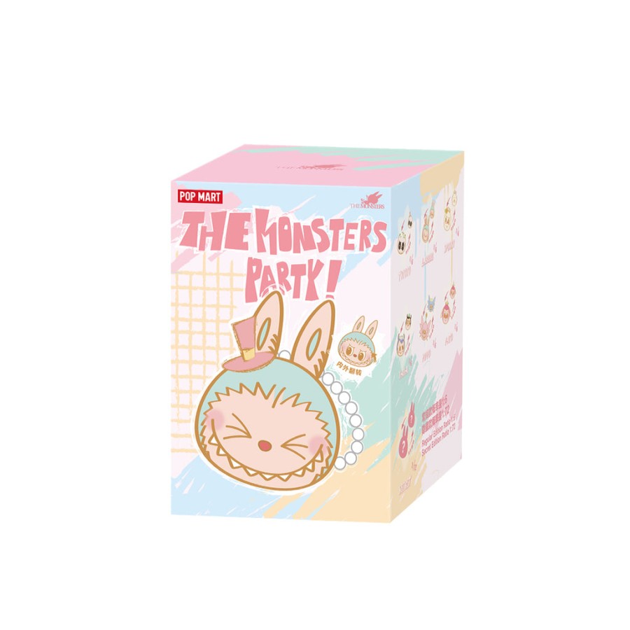 pop mart the monsters party series reversible plush bag blind box