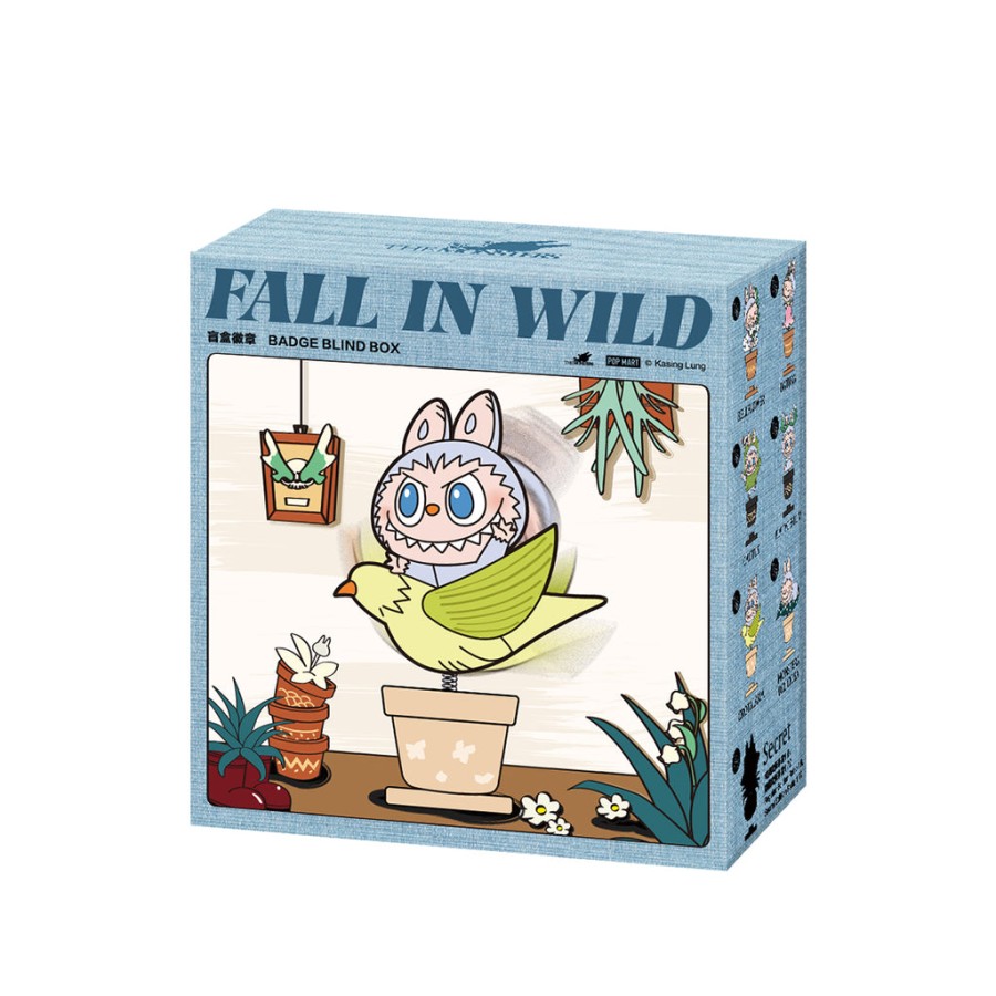 pop mart the monsters fall in wild enamel pin badge fridge magnet blind box