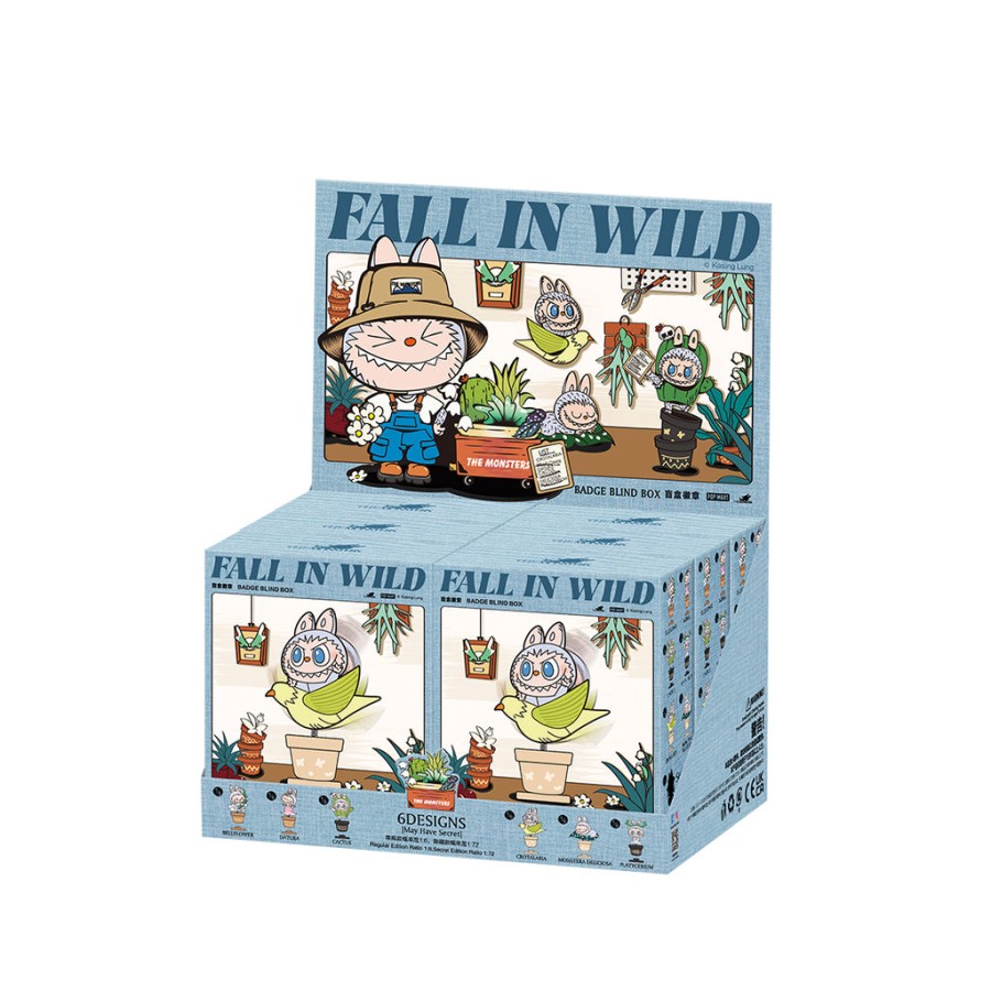 pop mart the monsters fall in wild enamel pin badge fridge magnet blind box