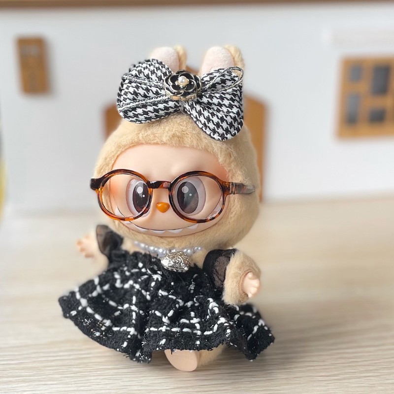 labubu exciting macaron 17cm doll dresses