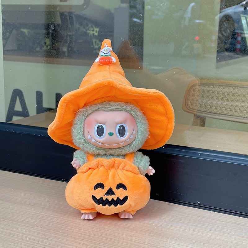 labubu exciting macaron 17cm doll halloween outfits