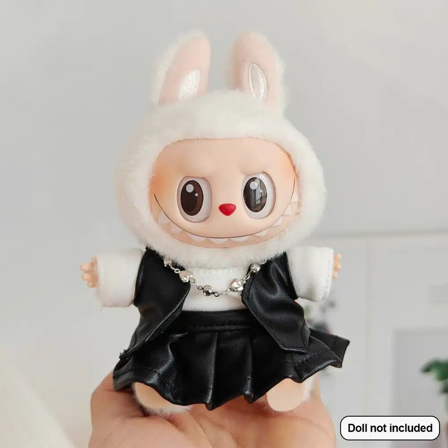 leather clothes for labubu
