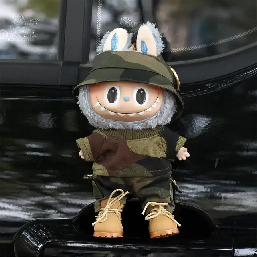 militar outfit for labubu