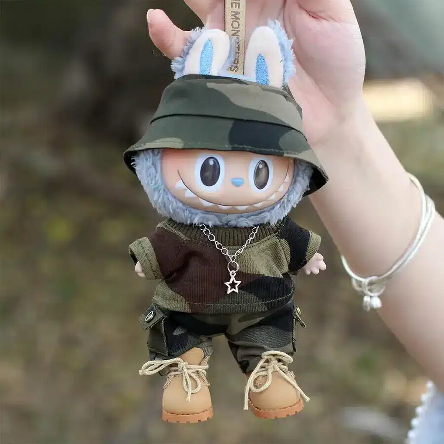 militar outfit for labubu