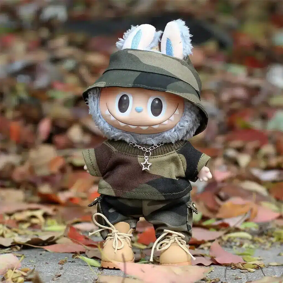 militar outfit for labubu