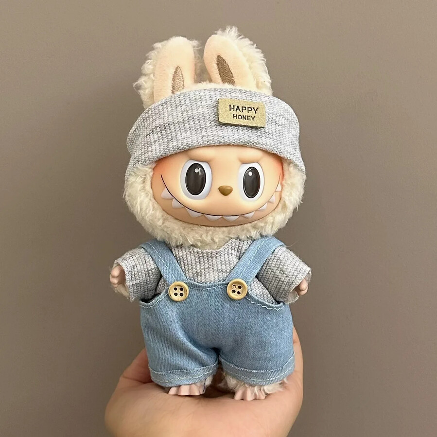 overalls blue for labubu monsters