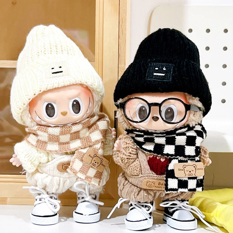 labubu chequered outfit