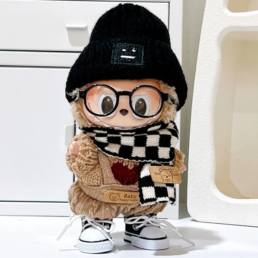 labubu chequered outfit