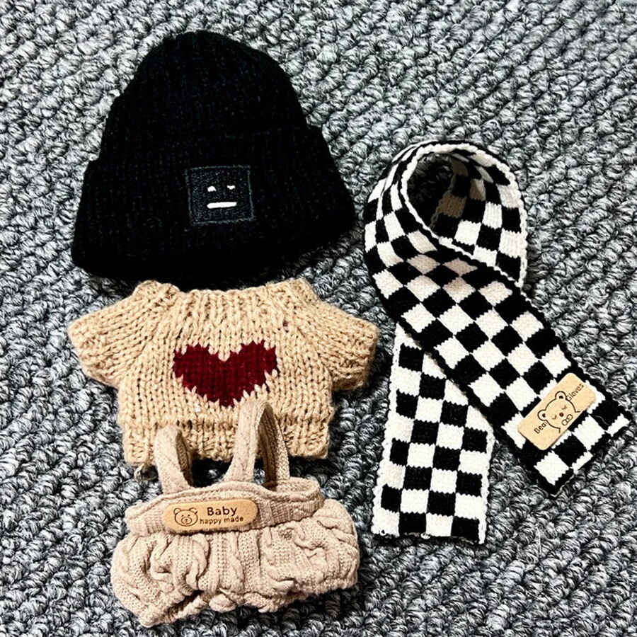 labubu chequered outfit