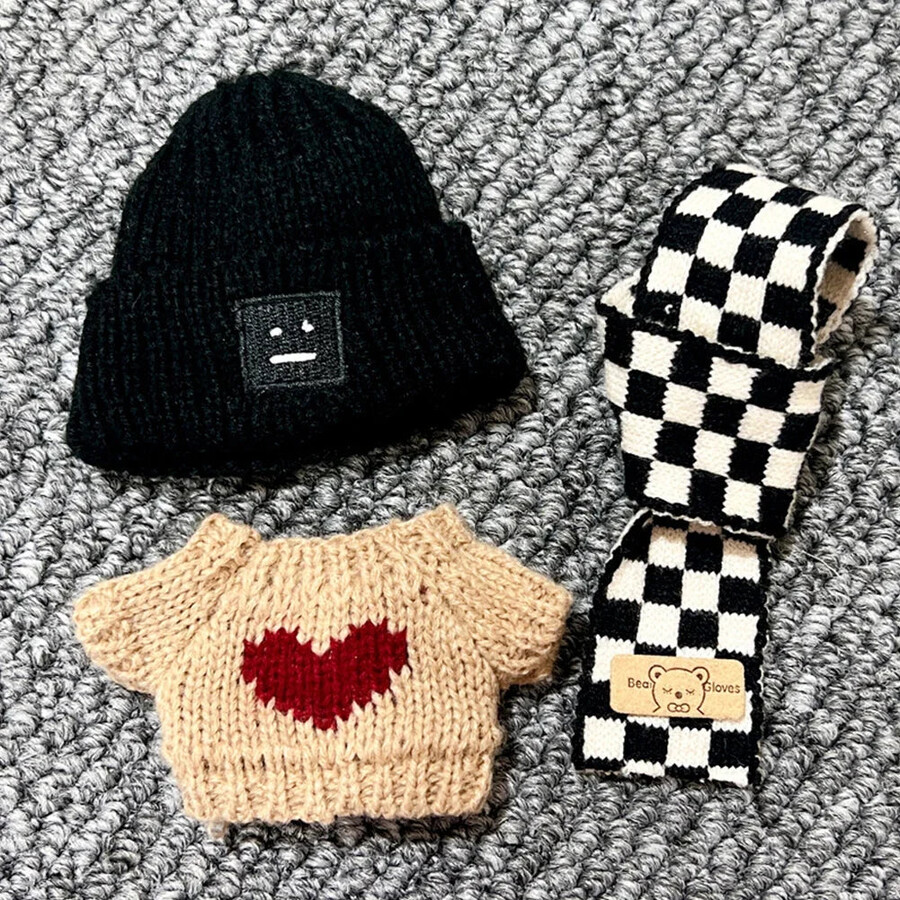 labubu chequered outfit