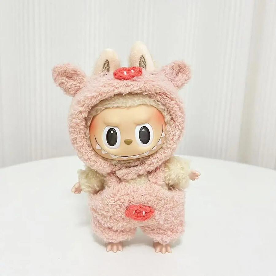 labubu pink overall outfit