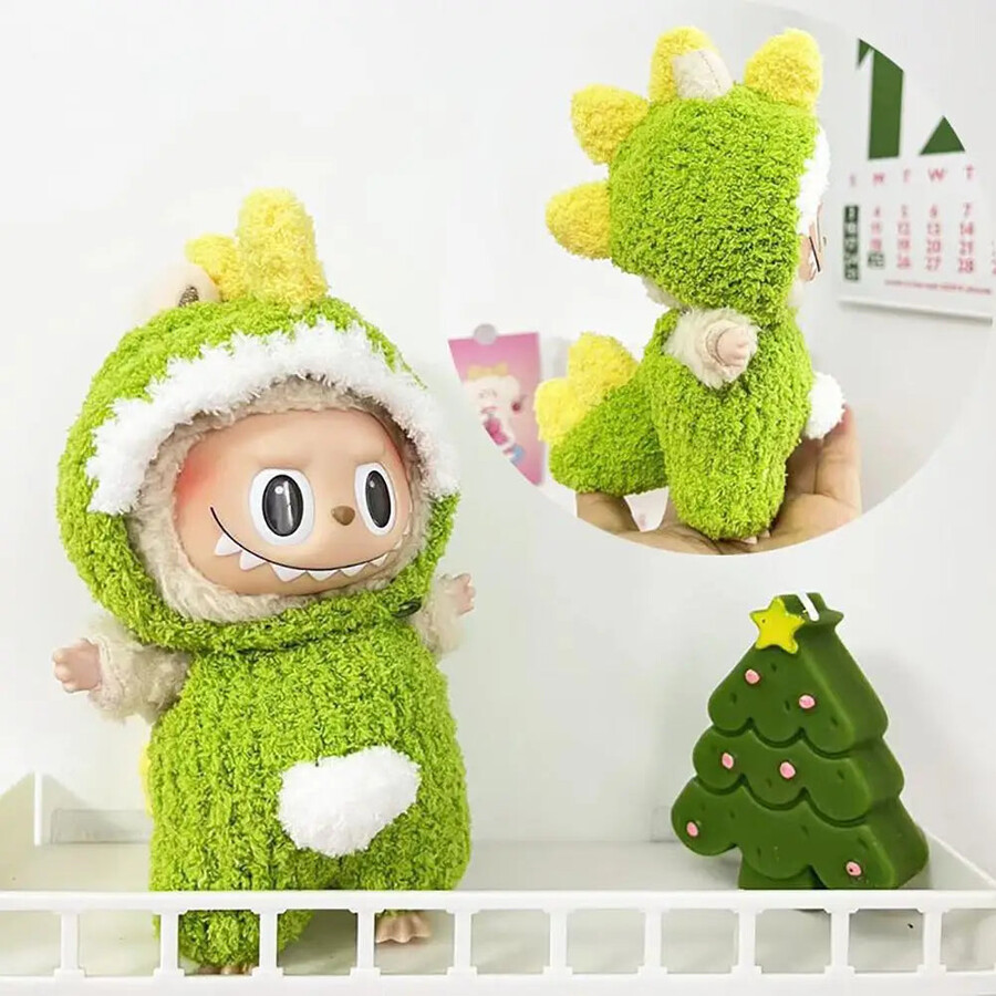labubu green dino outfit
