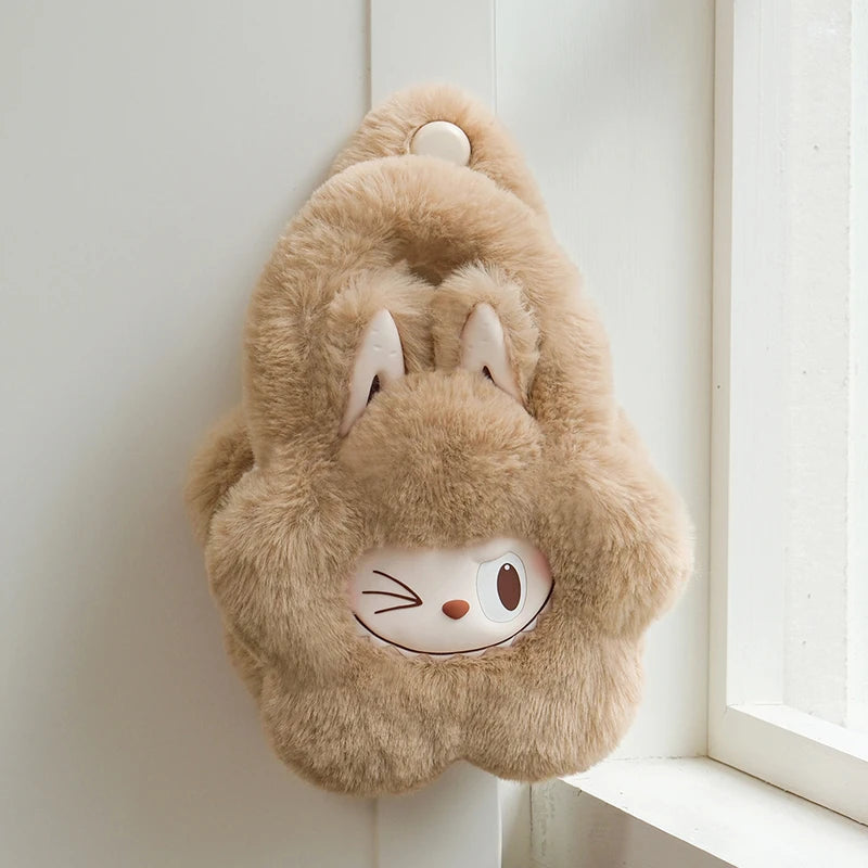 labubu plush flower bag