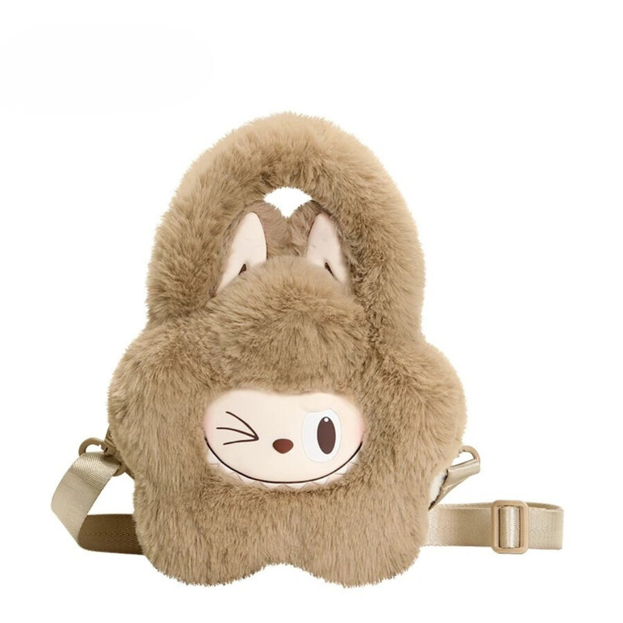 labubu plush flower bag