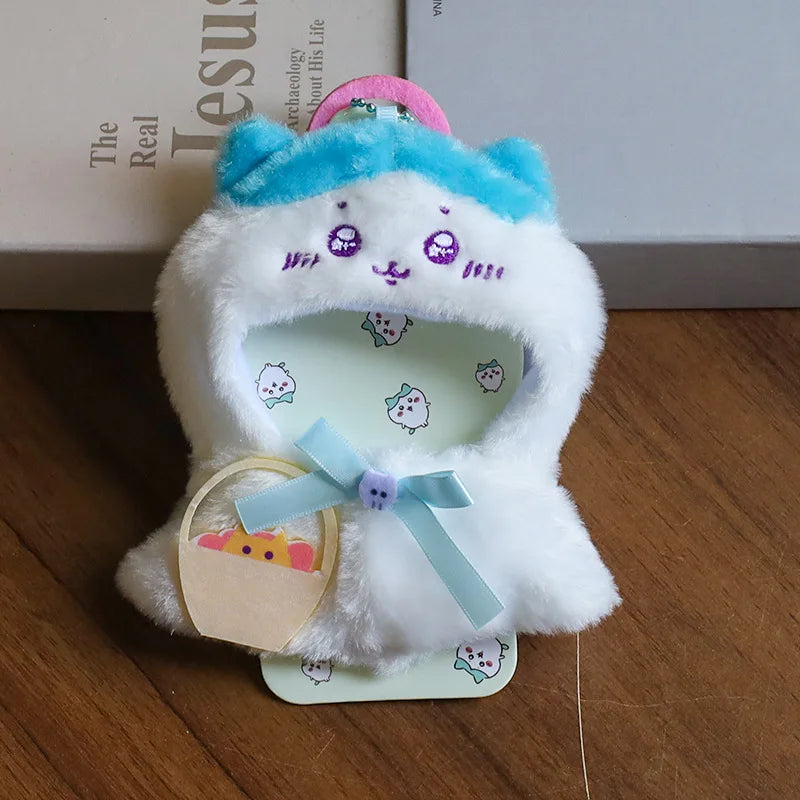 labubu white bear cape skirt