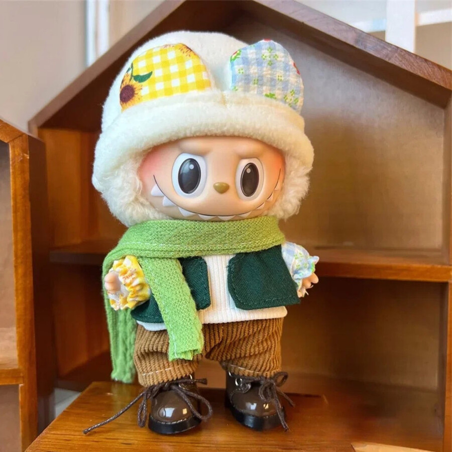 labubu sage brown outfit