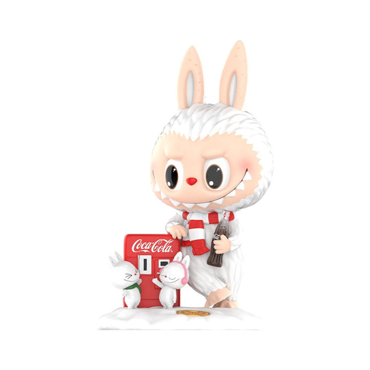 pop mart pop mart x coco-cola the monsters labubu figure little snowman ppmt-2410-0232-ls