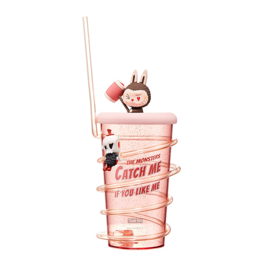 pop mart the monsters catch me if you like me series straw cup