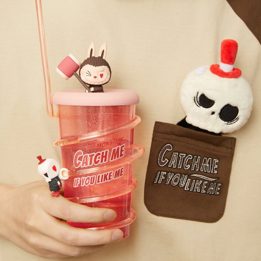 pop mart the monsters catch me if you like me series straw cup