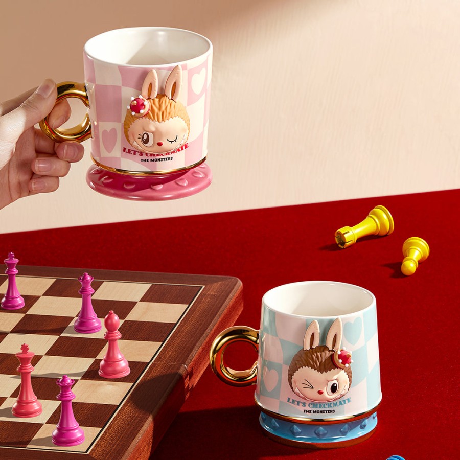 pop mart the monsters lets checkmate series mug cup