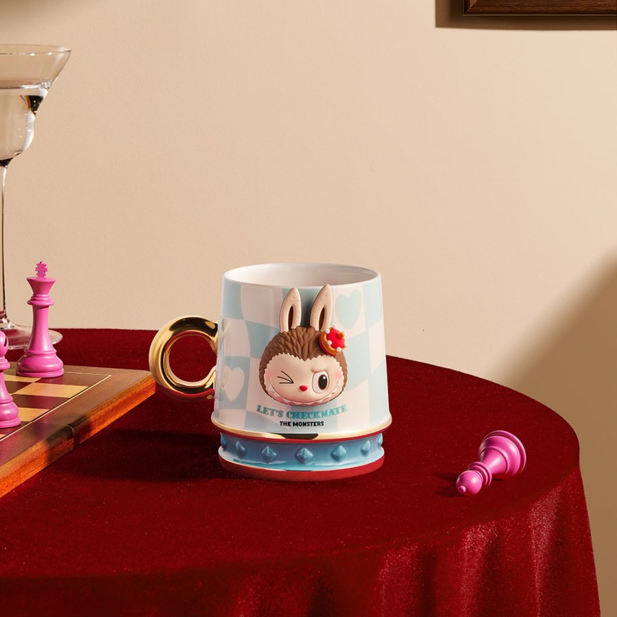 pop mart the monsters lets checkmate series mug cup