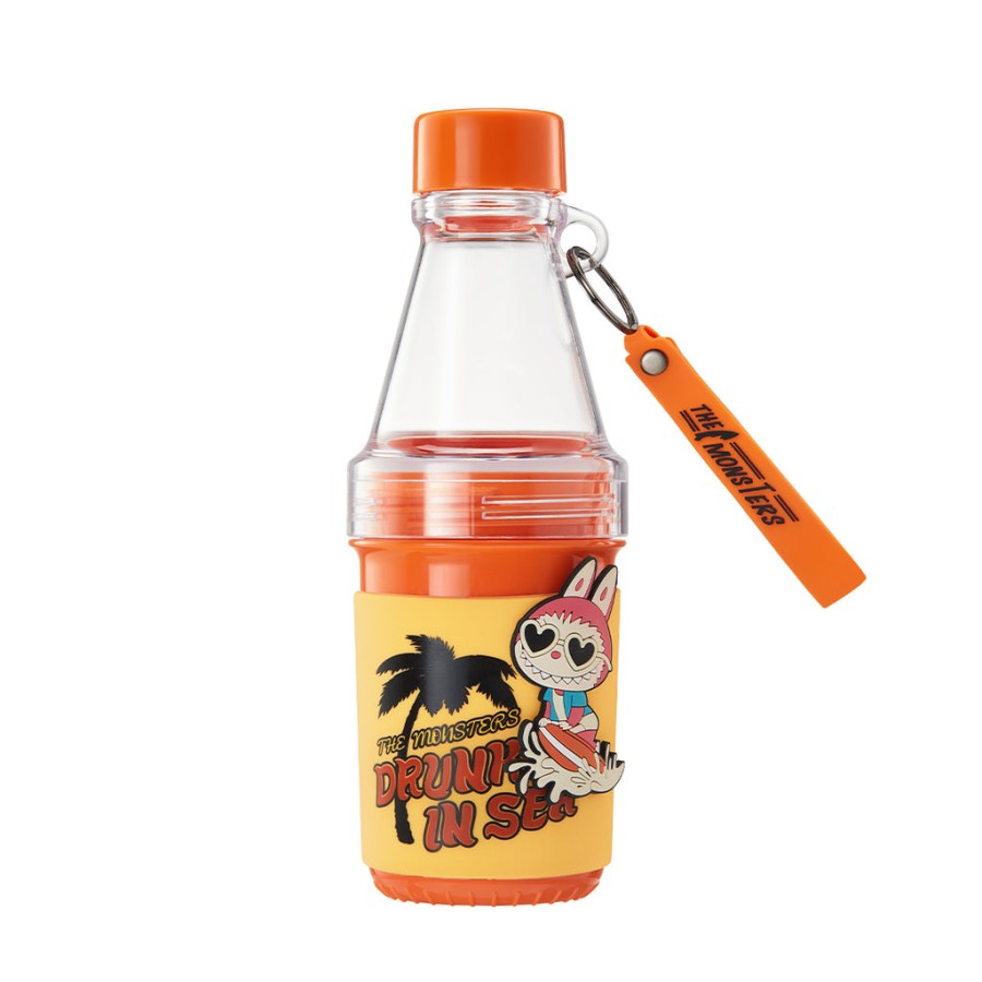 pop mart os monstros labubu drunk in sea series tumbler cup