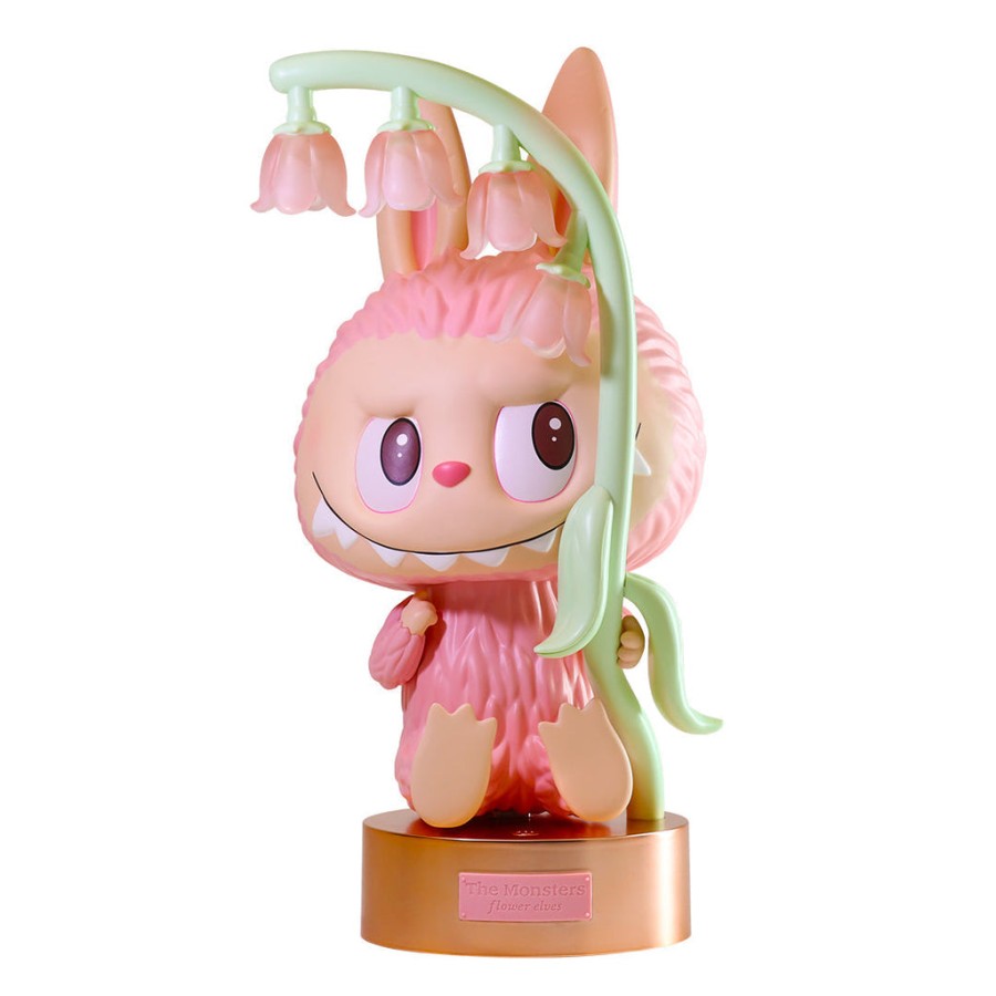 pop mart the monsters labubu flower elves lamp - unending love