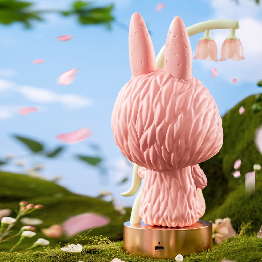 pop mart the monsters labubu flower elves lamp - unending love
