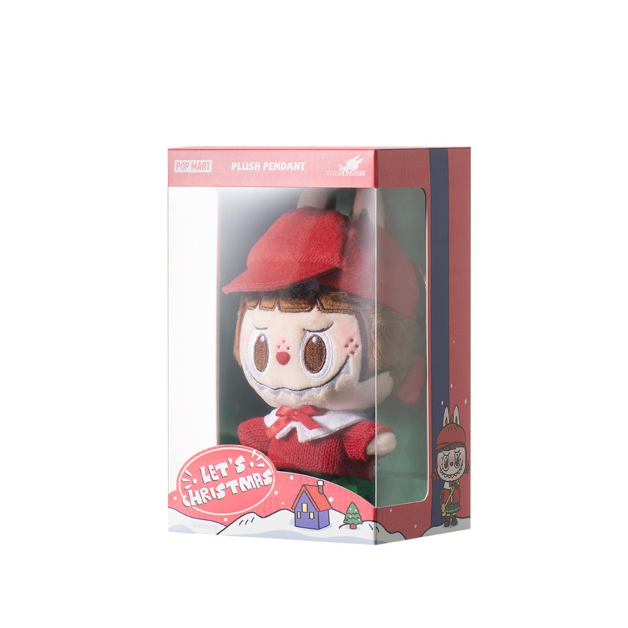pop mart os monsters lets christmas series plush pendant