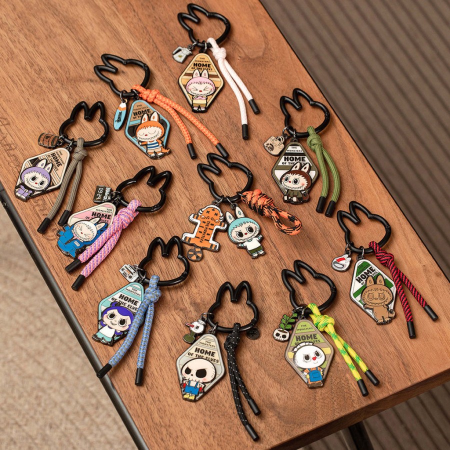 pop mart the monsters home of the elves series pendant keychain blind box