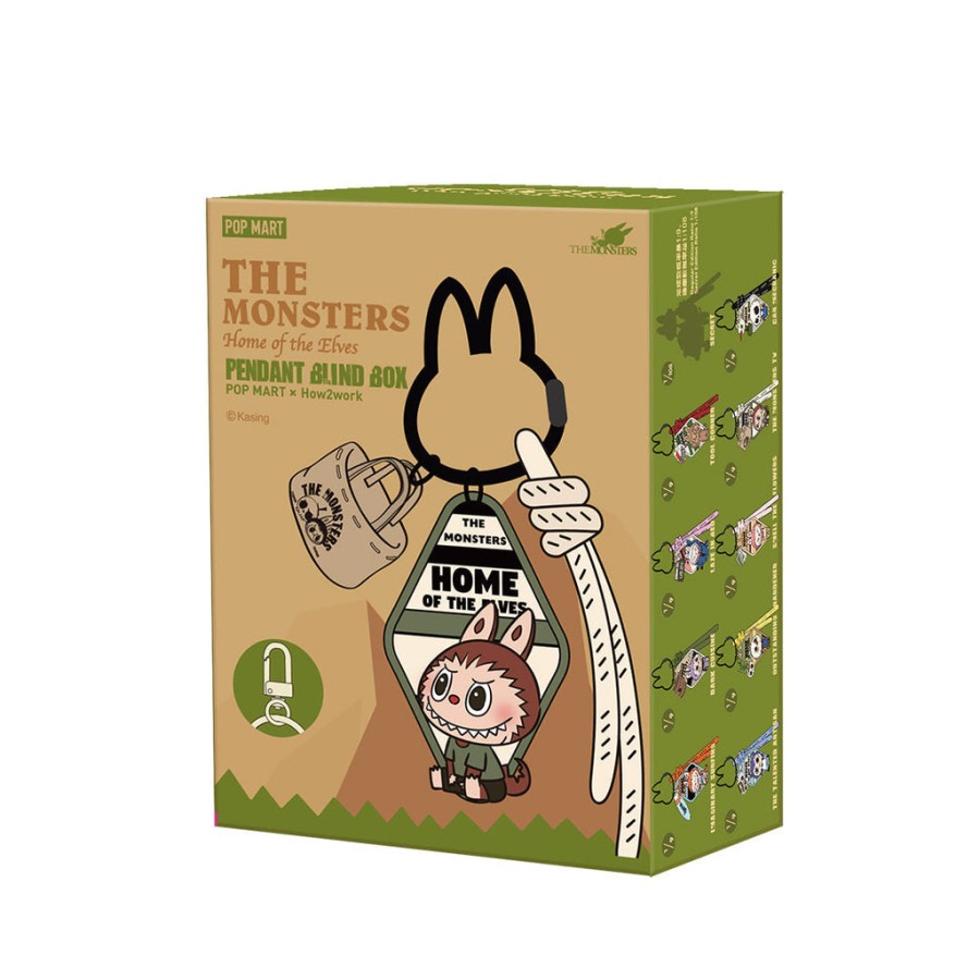 pop mart the monsters home of the elves series pendant keychain blind box