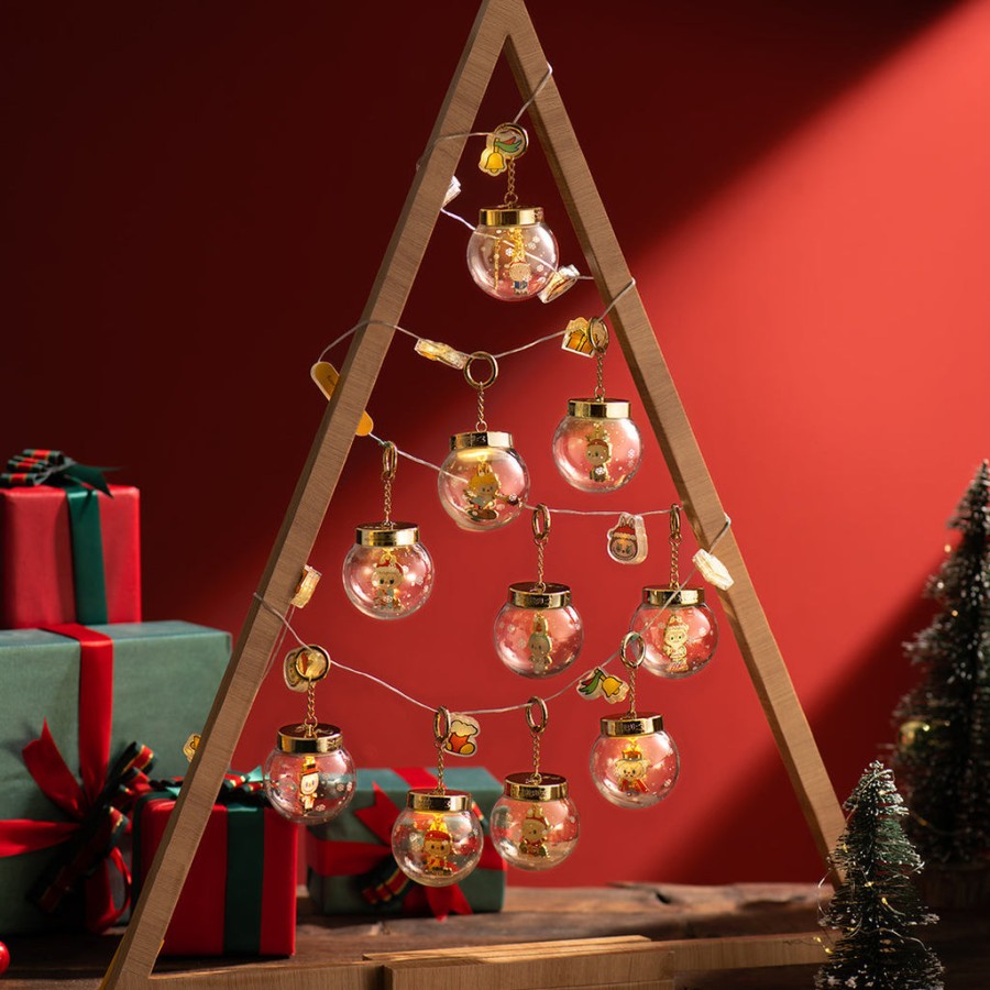 pop mart os monstros lets christmas series ball pendant blind box