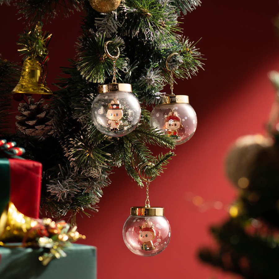 pop mart os monstros lets christmas series ball pendant blind box