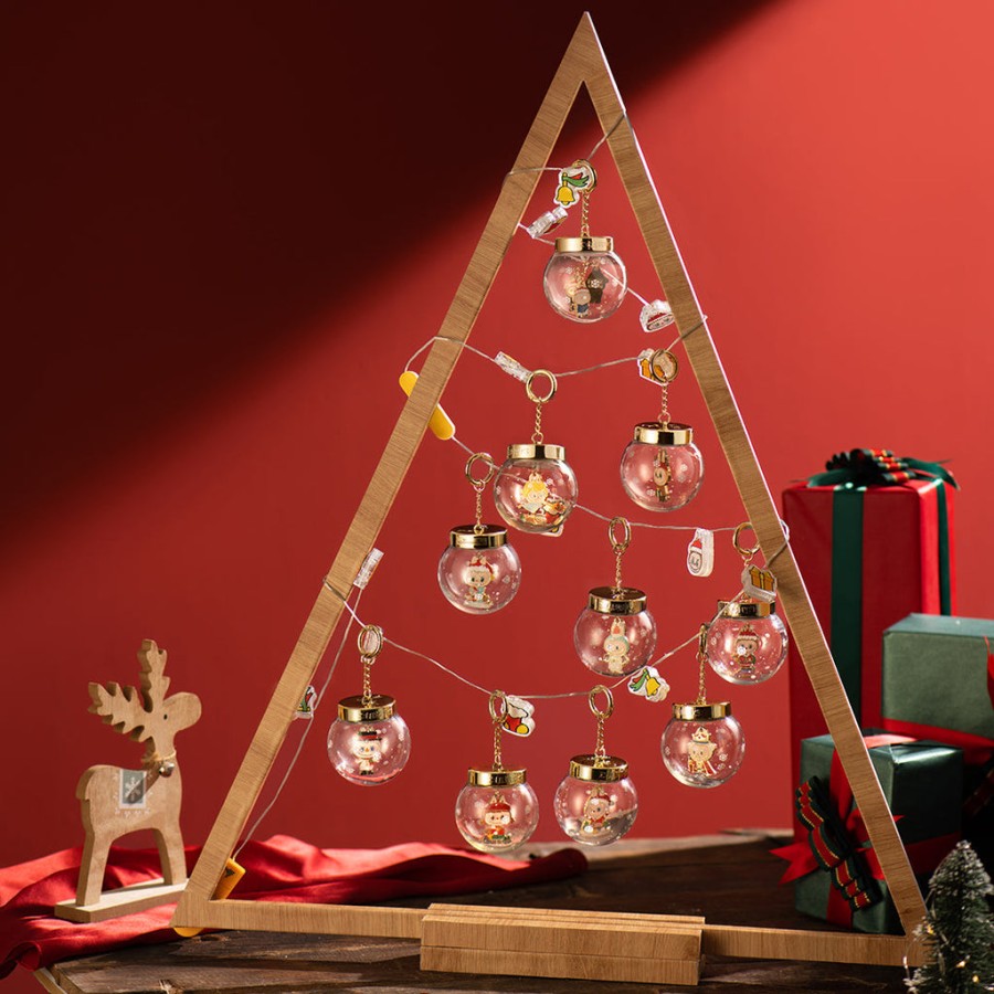 pop mart os monstros lets christmas series ball pendant blind box