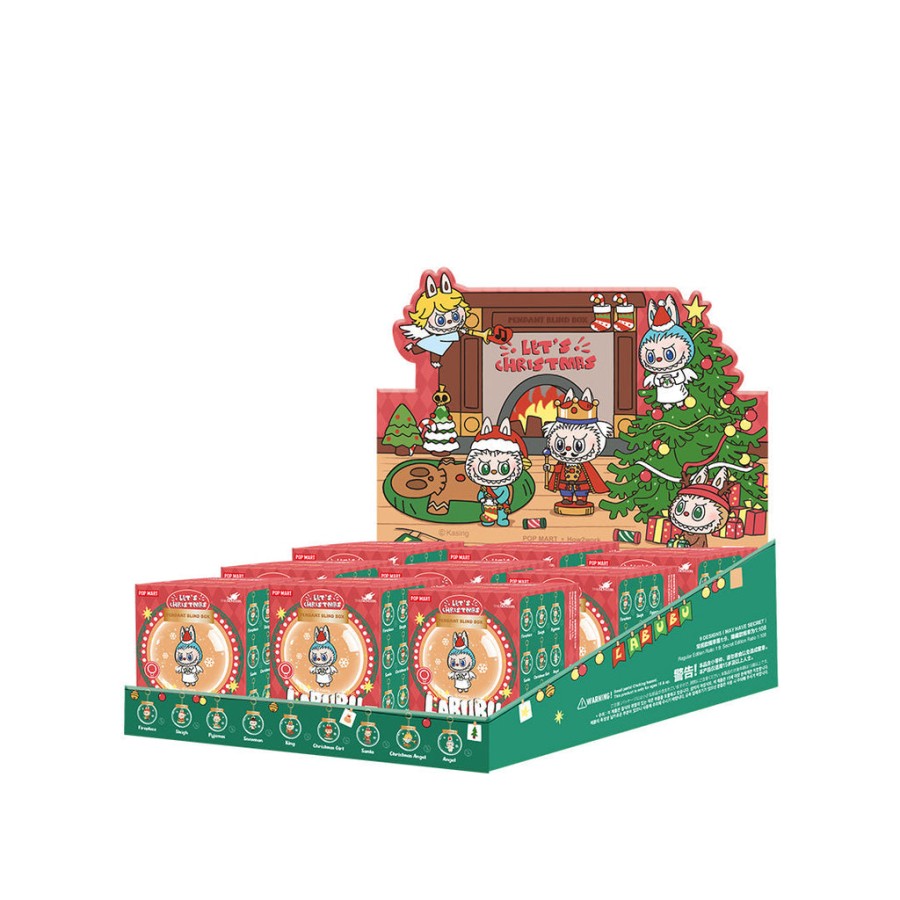 pop mart os monstros lets christmas series ball pendant blind box