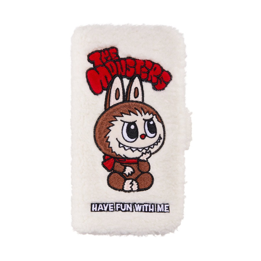 pop mart the monsters classic series plush flip iphone case