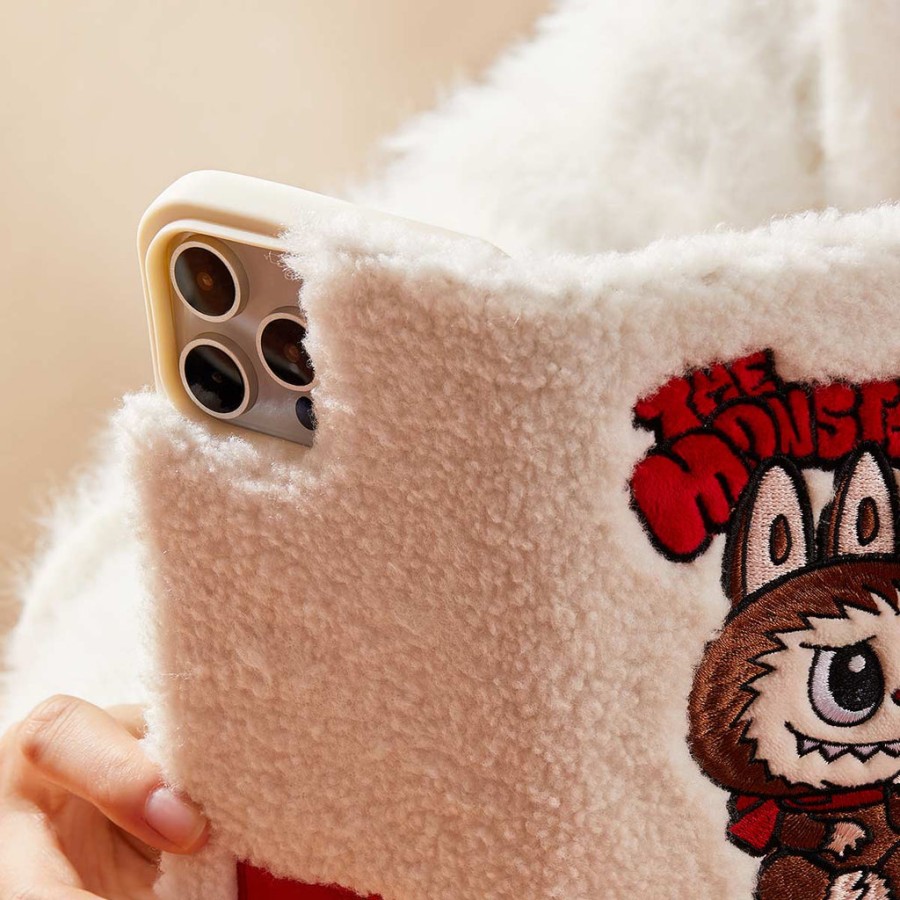 pop mart the monsters classic series plush flip iphone case