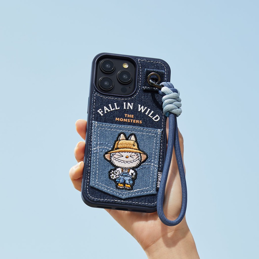 pop mart the monsters labubu fall in wild phone case for iphone case