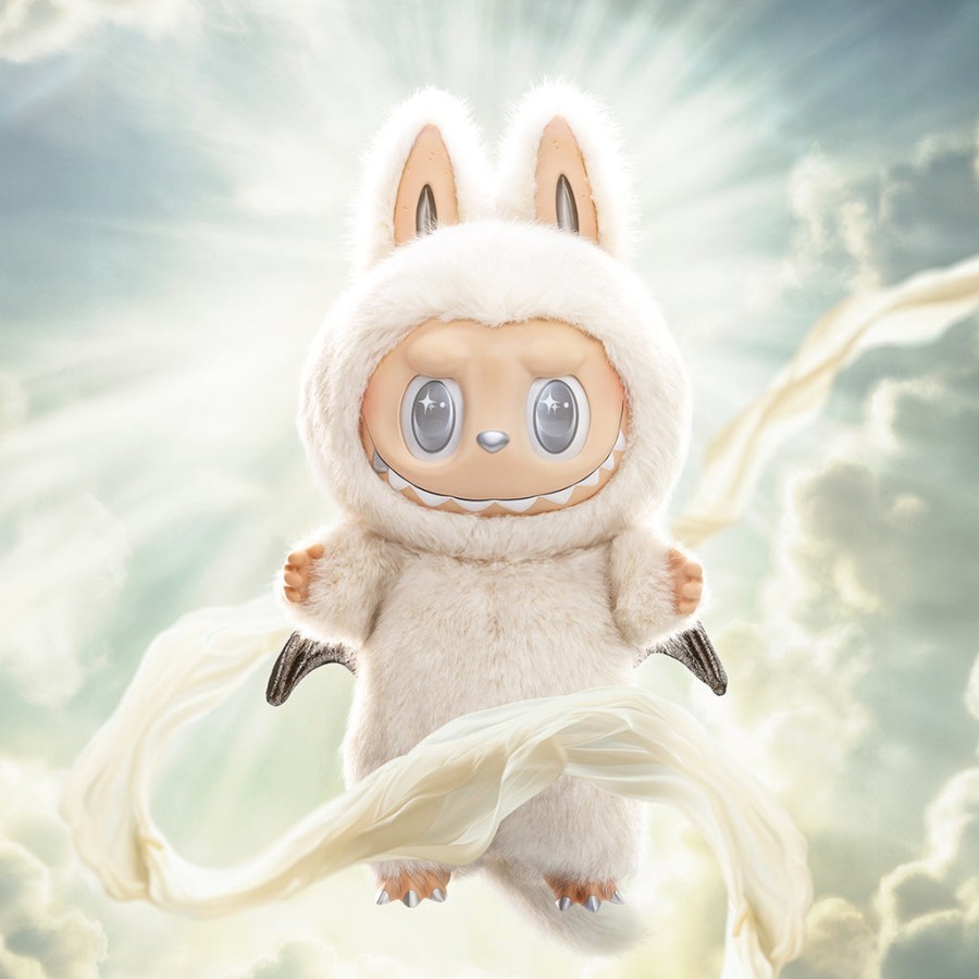 pop mart the monsters angel in clouds vinyl plush doll zimomo
